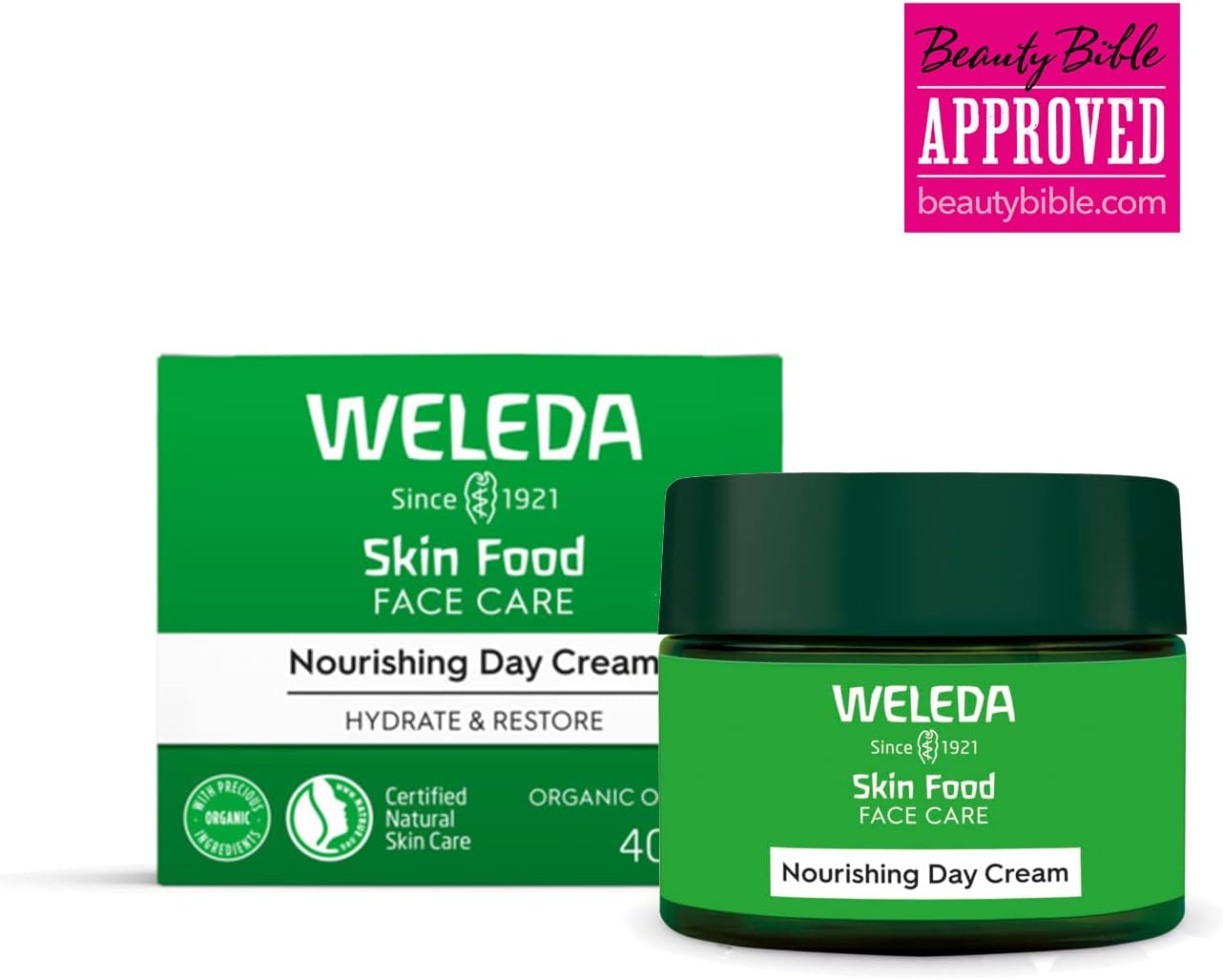 Weleda Skin Food Face Day Cream, Face Moisturiser for Dry Skin, Moisturising Cream For Men & Women, 100% Certified Natural, Organic, Dermatologically Tested, 40ml-1