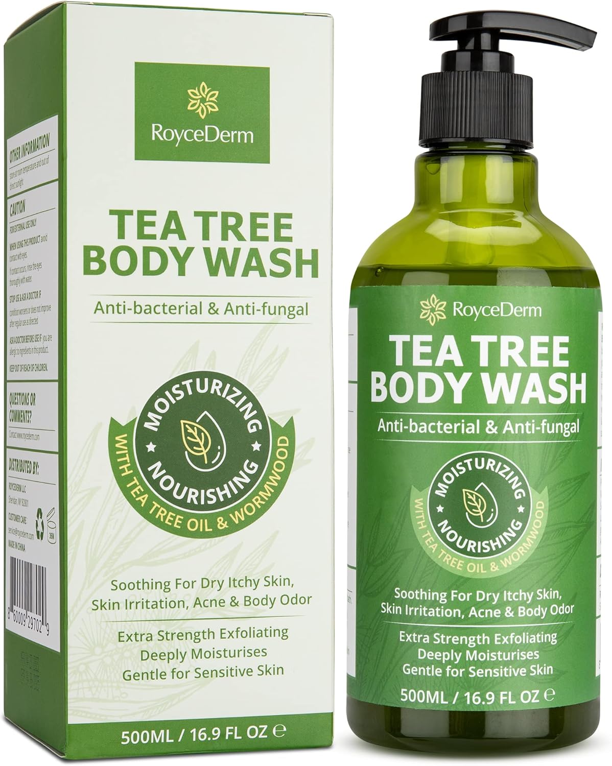 Antifungal Body Wash & Soap, Antibacterial Body Wash, Tinea Versicolor Body Wash, Tea Tree Body Wash, Back Acne Body Wash, Folliculitis Body Wash, For Jock Itch, Athletes Foot, Body Odor, Ringworm-0