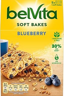 Belvita Breakfast Biscuits Soft Bakes Filled Blueberry, 250g