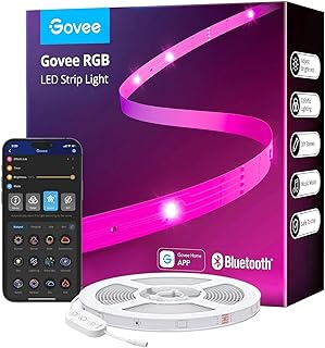 Govee 30M LED Strip Lights, Bluetooth RGB Easter LED Lights with App Control, 64 Scenes and Music Sync LED Strip for Bedroom, Living Room, Kitchen, Party, DIY Home Decoration