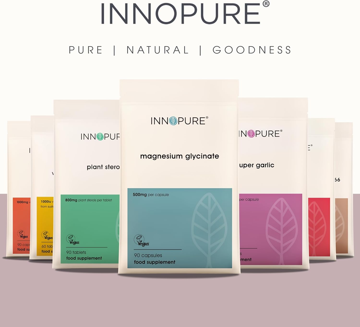 INNOPURE Magnesium Glycinate - 90 Capsules - Bioavailable Magnesium Supplements for Sleep Support - 500mg Per Capsule Providing 100mg of Pure Elemental Magnesium Bisglycinate Powder - Made in The UK-5