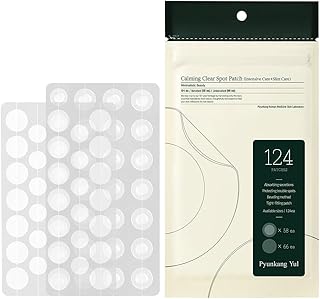 [PKY] Pyunkang Yul Calming Clear Spot Patch (Intensive + Slim Care) 124 Count - Hydrocolloid Acne Spot, Invisible Pimple, Blemishes & Zit Cover, Korean Skin Care Acne Stickers