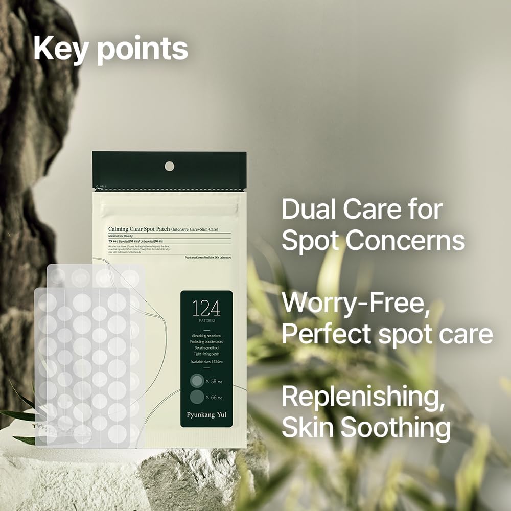 [PKY] Pyunkang Yul Calming Clear Spot Patch (Intensive + Slim Care) 124 Count - Hydrocolloid Acne Spot, Invisible Pimple, Blemishes & Zit Cover, Korean Skin Care Acne Stickers-6