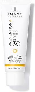 Image Skincare PREVENTION+ Clear Solar Gel SPF 30 Sunscreen, Broad Spectrum, Transparent Weightless Finish and No White Cast, Perfect Travel Size, 42.5 g