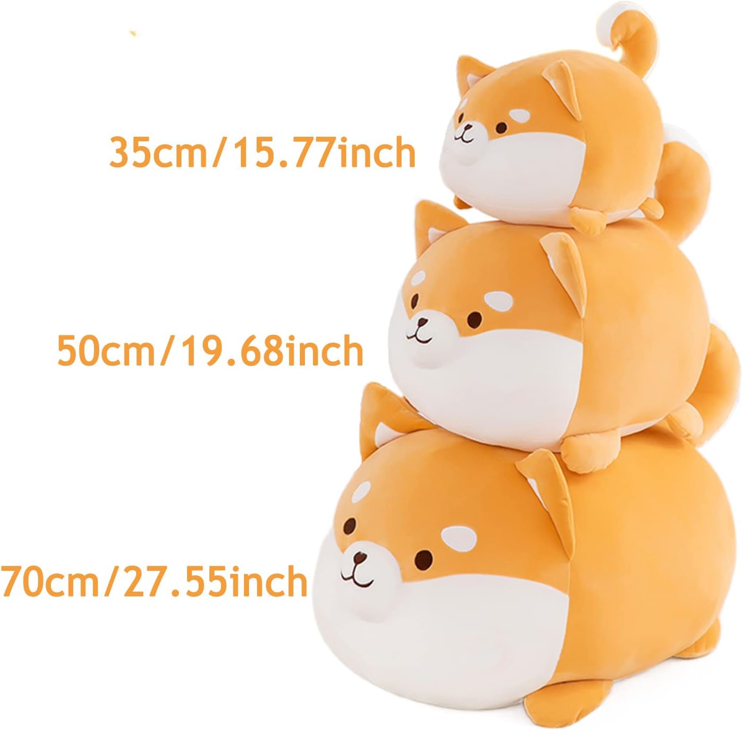 Aiuidun Shiba Inu Plush Toy Soft and Cute Corgi Stuffed Animal Dog Hugging Pillow Puppy Plushie Dolls for Kids Gift((35cm/13.77inch)-5