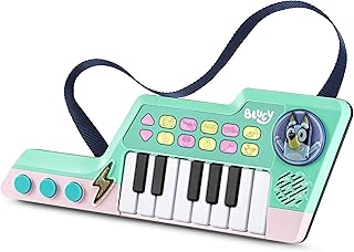 VTech Bluey Keytar, Official Bluey Toy with 5 Instrument Sounds, Phrases, Sound Effects & Melodies, Interactive Musical Toy for Kids 3, 4, 5+ Years, English Version