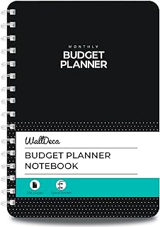 WallDeca - Undated Budget Planner, Expense Tracker Notebook, Monthly Budgeting Journal, Finance Planner & Accounts Book to Take Control of Your Money