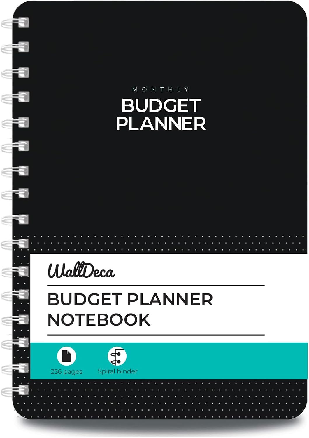 WallDeca - Undated Budget Planner, Expense Tracker Notebook, Monthly Budgeting Journal, Finance Planner & Accounts Book to Take Control of Your Money-0