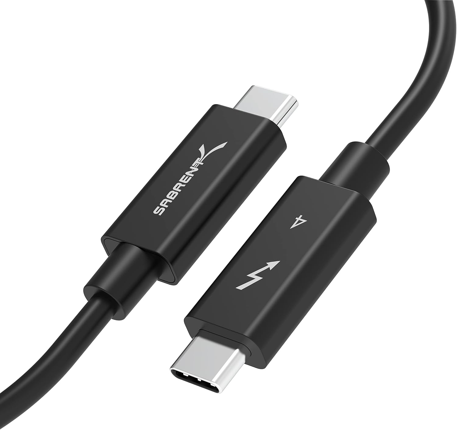 SABRENT 1M USB C Thunderbolt 4 Cable 100W, 8K/60Hz or dual 4K/60Hz. 40Gbps, USB-C TB4 for Super Fast Transfer and Charging Compatible with Thunderbolt 3 MacBook Apple etc. (CB-T4M1)-0