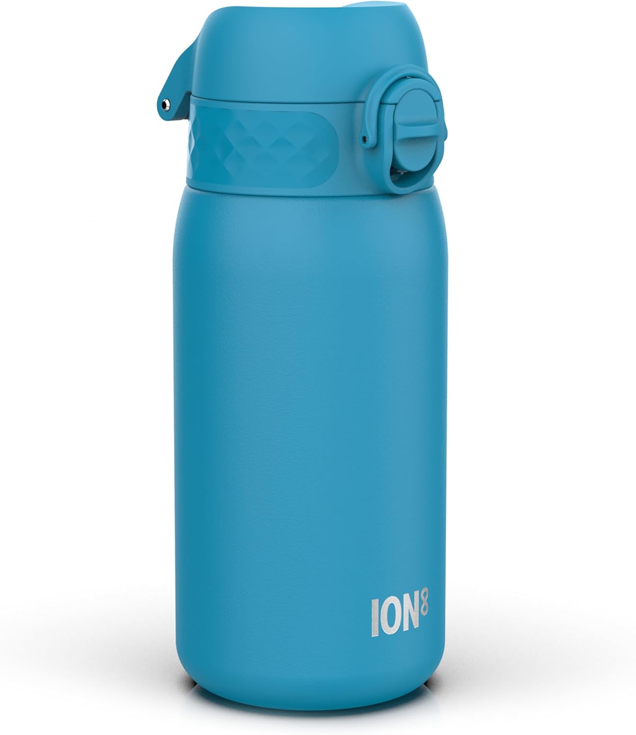 Ion8 Kids Water Bottle, Steel 400 ml/13 oz, Leak Proof, Easy to Open, Secure Lock, Dishwasher Safe, Flip Cover, Carry Handle, Easy Clean, Durable, Metal Water Bottle, Carbon Neutral-0