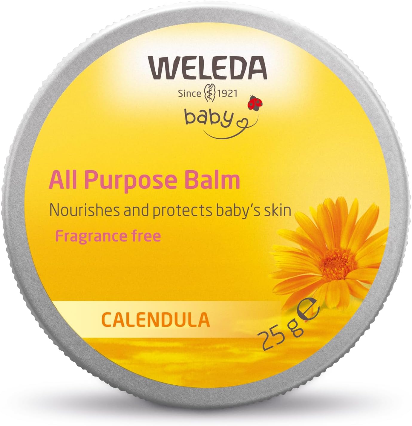 Weleda Baby All Purpose Balm, Baby Balm, Calendula Balm, Recommended by Midwives, Fragrance Free, Dermatologically Tested, Gentle Protection, 100% Certified Natural, 25g-0