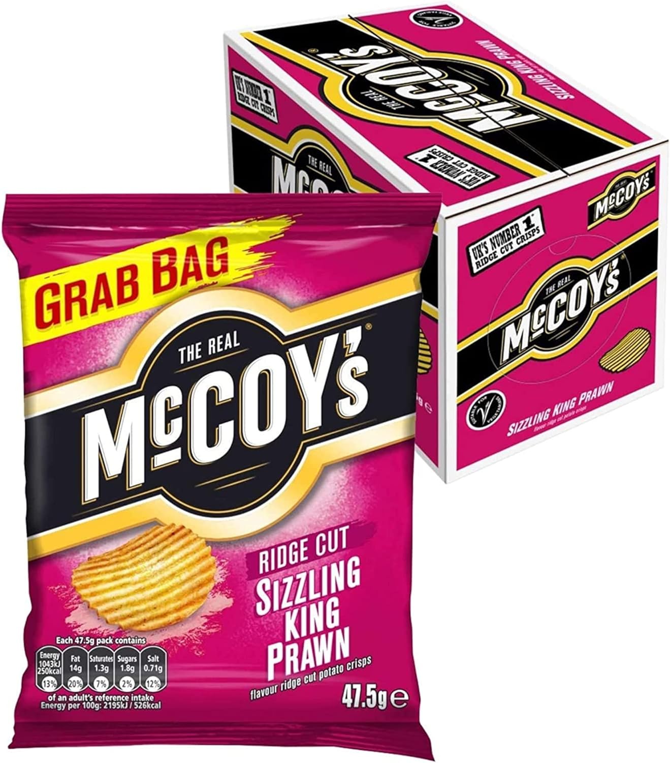 McCoy's Crisps Selection, Pick Any 3 Cases of 36x45g for Any Flavours of Your Choosing - Includes 7 Varieties of Crunchy Potato Crisps Perfect for Snacking-2