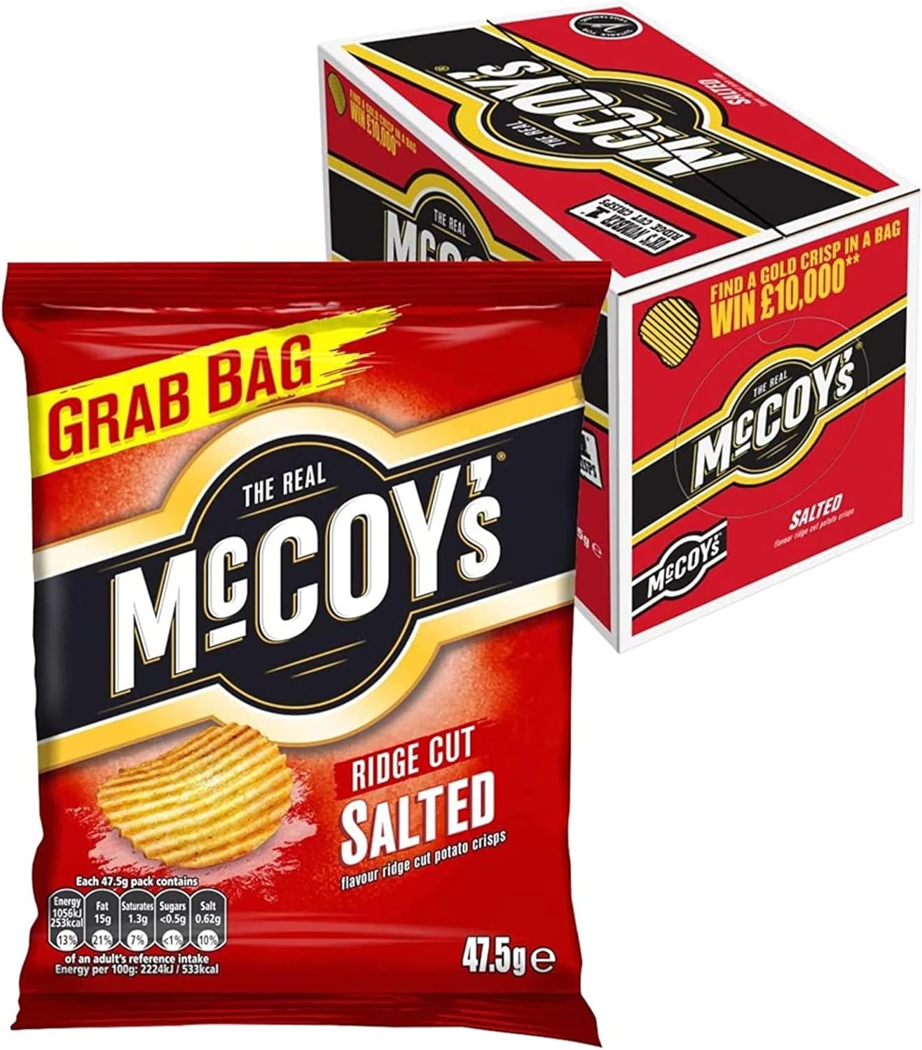 McCoy's Crisps Selection, Pick Any 3 Cases of 36x45g for Any Flavours of Your Choosing - Includes 7 Varieties of Crunchy Potato Crisps Perfect for Snacking-5