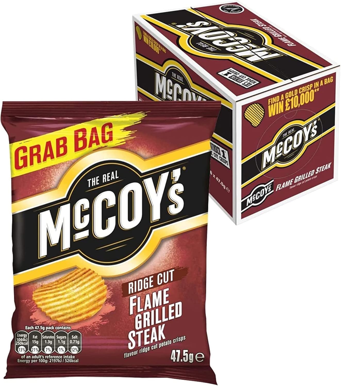 McCoy's Crisps Selection, Pick Any 3 Cases of 36x45g for Any Flavours of Your Choosing - Includes 7 Varieties of Crunchy Potato Crisps Perfect for Snacking-6