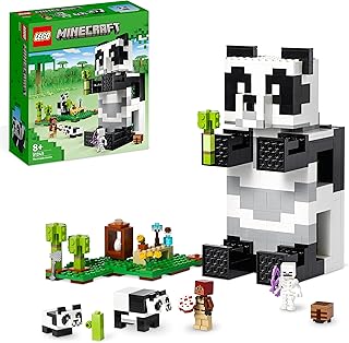 LEGO Minecraft The Panda Haven Set, Movable Toy House with Baby Pandas Animal Figures, Toys for 8 Plus Years Old Kids, Boys and Girls, Gift Idea 21245