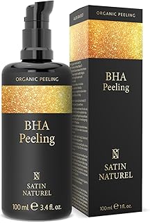 Salicylic Acid BHA Exfoliant for Sensitive Skin 100ml, Salicylic Acid Serum - Face Scrub Exfoliator - Face Exfoliator - Face Care - Organic Vegan Skin Care by Satin Naturel