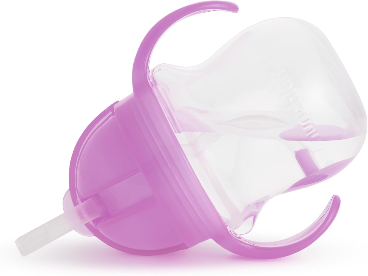 Munchkin Click Lock Tip & Sip Straw Cup Set| Baby & Toddler Sippy Cups with Straw| BPA Free Non Spill Cup| Dishwasher Safe Baby Straw Cup| Weighted Straw Childrens Cups| 7oz/207ml| 2 Pack| Pink/Purple-6