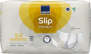 ABENA Slip Premium All-In-One Incontinence Pads For Men & Women, Eco-Labelled Womens Incontinence Pads, Mens Incontinence Pads - Small 4, 60-85cm Waist, 2200ml Absorbency, 25PK