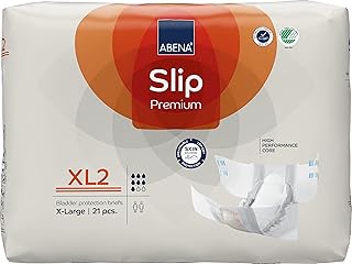 ABENA Slip Premium All-In-One Incontinence Pads For Men & Women, Eco-Labelled Womens Incontinence Pads, Mens Incontinence Pads, - XL 2, 110-170cm Waist, 3400ml Absorbency, 21PK