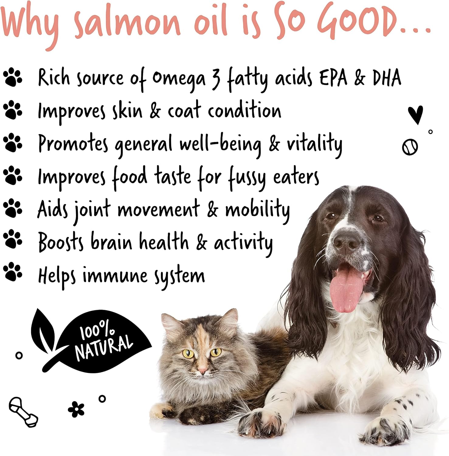 Bugalugs Scottish Salmon Oil For Dogs & Cats, Supplement Supports Dog Skin And Coat, Itchy Skin & A Moulting Dog, Omega 3 Fish Oil Perfect For Grooming & Dog Food (500ml)-5