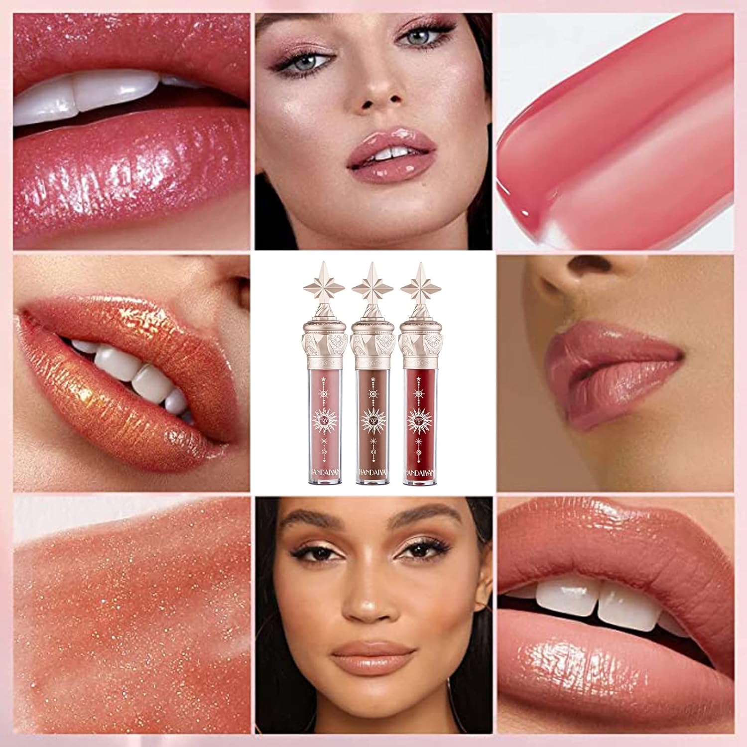 Lip Gloss,Tinted Lip Balm,Lip Tint,Plumping Lip Gloss,Lip Stain,Lipgloss,Tinted Lip Balm,Lip Plumper Gloss,Waterproof Long Lasting Lipstick,Nude Lip Gloss,Glossier Lip Gloss Liquid Lipsticks (#708)-3