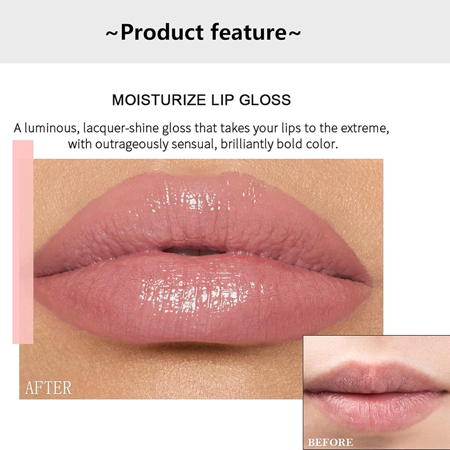 Lip Gloss,Tinted Lip Balm,Lip Tint,Plumping Lip Gloss,Lip Stain,Lipgloss,Tinted Lip Balm,Lip Plumper Gloss,Waterproof Long Lasting Lipstick,Nude Lip Gloss,Glossier Lip Gloss Liquid Lipsticks (#708)-4