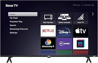 RCA Roku TV 40" FHD Smart TV, RK40FQ1 40 Inch TV with Apple TV+ BBC Netflix Freeview, HDR Dolby Audio HDMI USB Port, Large Screen TV for Living Room