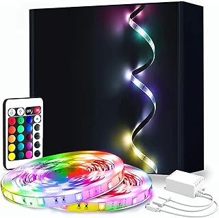 phopollo Led Strip Light, 30m Led Strip Lights(2 Rolls of 15m) Music Sync Mode with Mic,Smart App Control with Remote, Ultra-Long 12v Led Lights for Bedroom, Party, Packaging May Vary