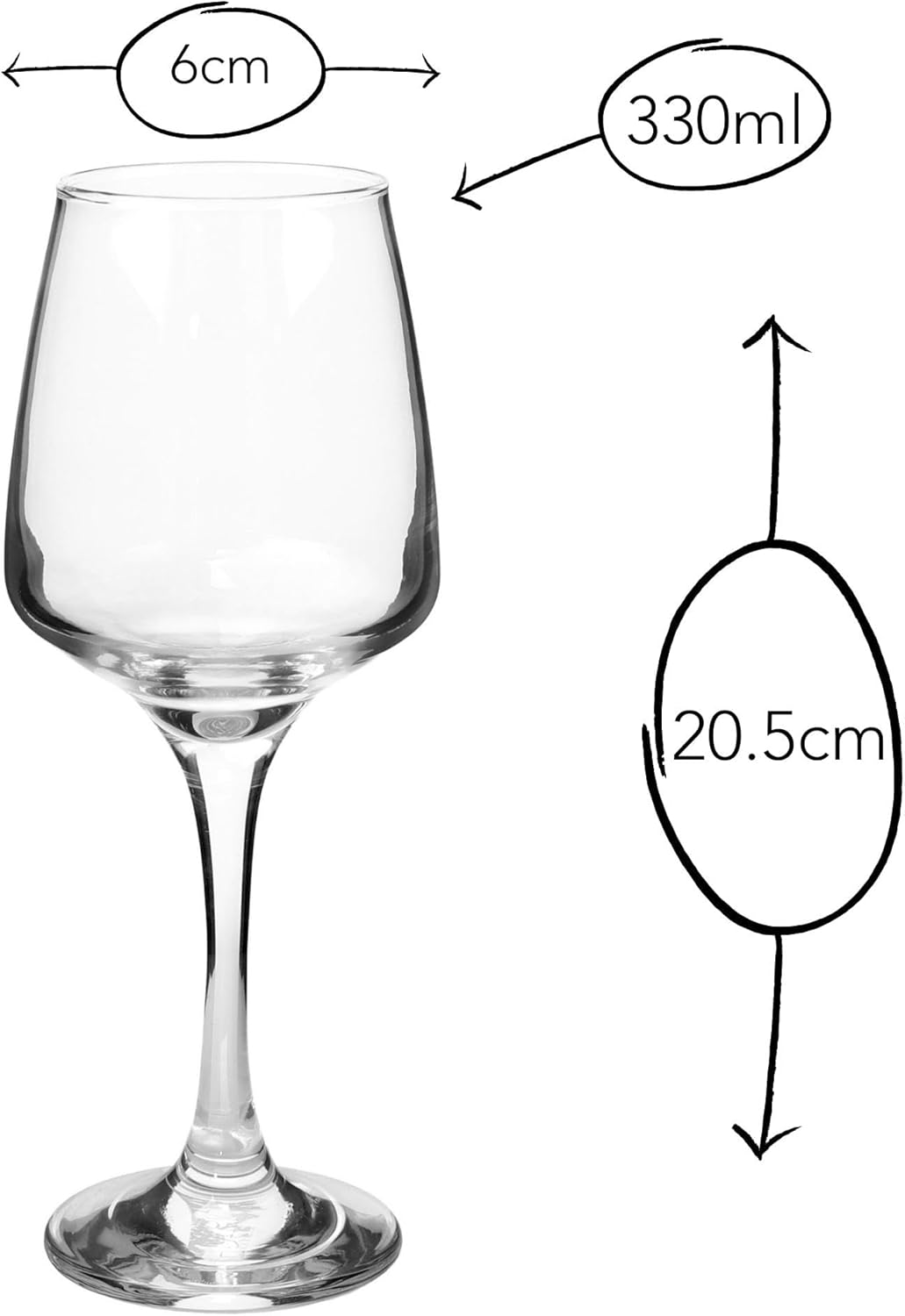 bar@drinkstuff Essence White Wine Glass 11oz / 330ml - Pack of 6 - Glassware, Wine Glasses-2