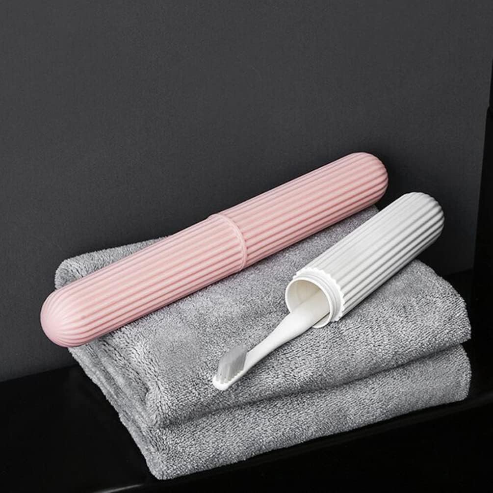 COHEALI 3pcs Tooth Brush Case Covered Toothbrush Holder Portable Toothbrush Holder Toothbrush Holder Portable Toothbrush Carrying Case Toothbrush Tube Travel With Cover Container-4