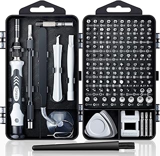 TOPWAY PC Precision Screwdriver Set: 122 PCS Electronics Repair Tool Kit Mini Magnetic Screwdriver Kit for Computer Laptop iPhone MacBook