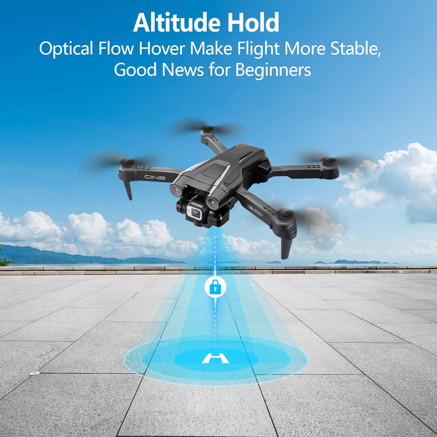 I3 PRO Drone with Camera for Adults 1080P HD Camera, Drone for Beginners with Altitude Hold, One Key Landing, Obstacle Avoidance, Optical Flow Hover, Headless Mode, 3D Flips, 2 Modular Batteries-4