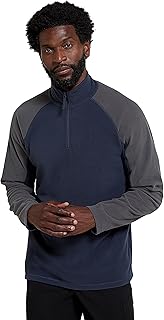 Mountain Warehouse Ashbourne Mens Half-Zip Fleece - Multipack - Half Zip, Lightweight, Anti-Pill, Breathable, Sweatshirt -Best for Camping, Outdoors, Travelling & Hiking