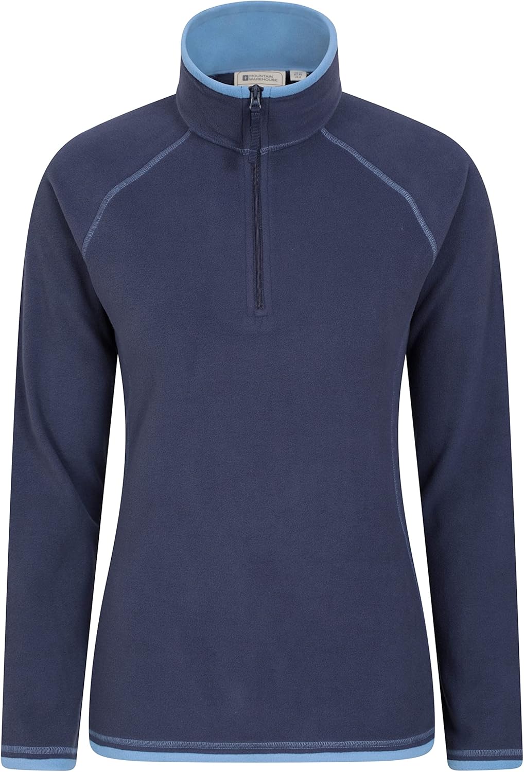 Mountain Warehouse Montana Womens Microfleece - Breathable Ladies Sweater, Quick Drying Pullover, Warm Fleece Jacket, Half Zip - For Autumn Winter, Travelling, Outdoors-0