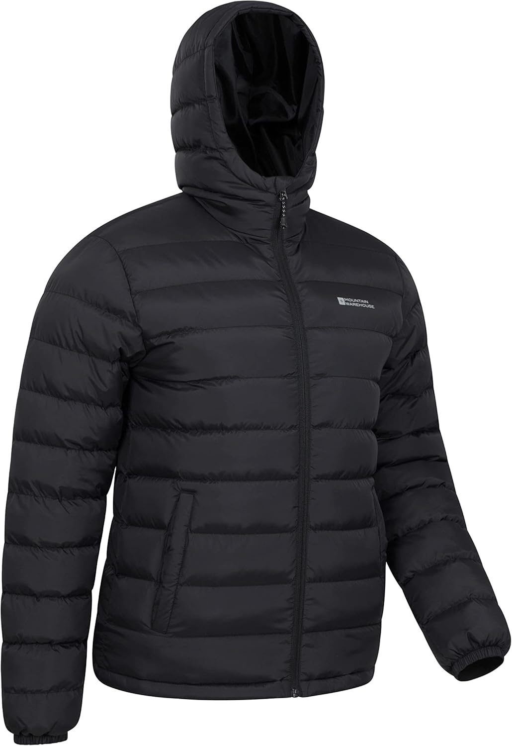 Mountain Warehouse Season Mens Padded Jacket - Water Resistant Jacket, Lightweight, Warm, Lab Tested to -30C, Microfibre Filler - for Travelling, Walking-1