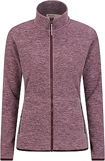 Mountain Warehouse Snowdon Womens Full Zip Fleece - Lightweight Ladies Sweater Top, Breathable Baselayer, Antipill - Best for Spring Summer, Camping & Hiking