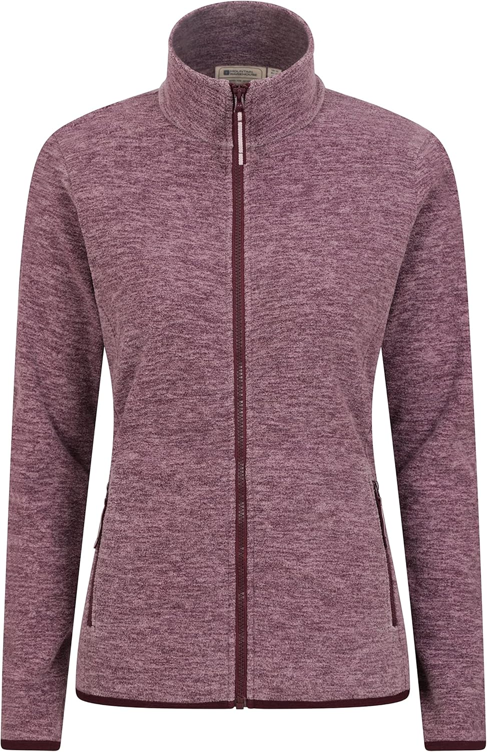 Mountain Warehouse Snowdon Womens Full Zip Fleece - Lightweight Ladies Sweater Top, Breathable Baselayer, Antipill - Best for Spring Summer, Camping & Hiking-0