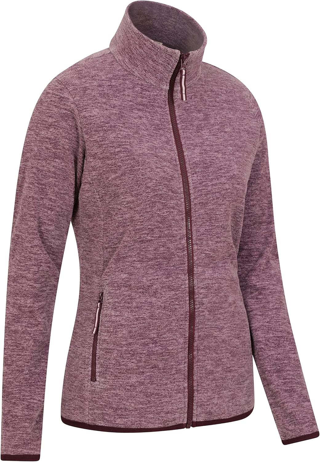 Mountain Warehouse Snowdon Womens Full Zip Fleece - Lightweight Ladies Sweater Top, Breathable Baselayer, Antipill - Best for Spring Summer, Camping & Hiking-1