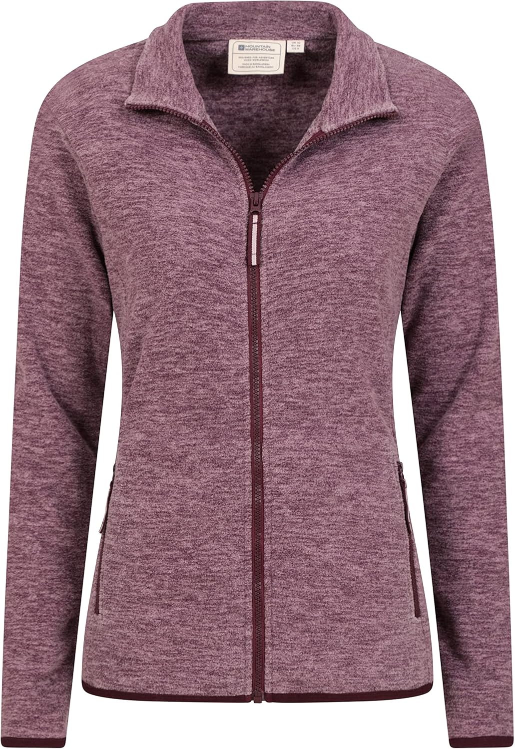 Mountain Warehouse Snowdon Womens Full Zip Fleece - Lightweight Ladies Sweater Top, Breathable Baselayer, Antipill - Best for Spring Summer, Camping & Hiking-3