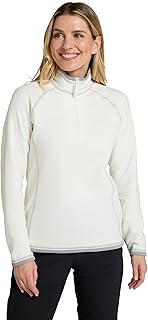 Mountain Warehouse Montana Womens Microfleece - Breathable Ladies Sweater, Quick Drying Pullover, Warm Fleece Jacket, Half Zip - For Autumn Winter, Travelling, Outdoors