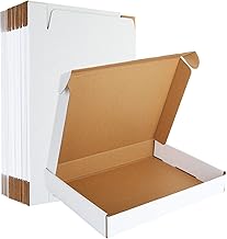 ASelected 30 Pack Shipping Boxes, Corrugated Cardboard Mailing Box, 330x250x50mm Gift Boxes for Packaging, for Posting Mailing Small Business, White