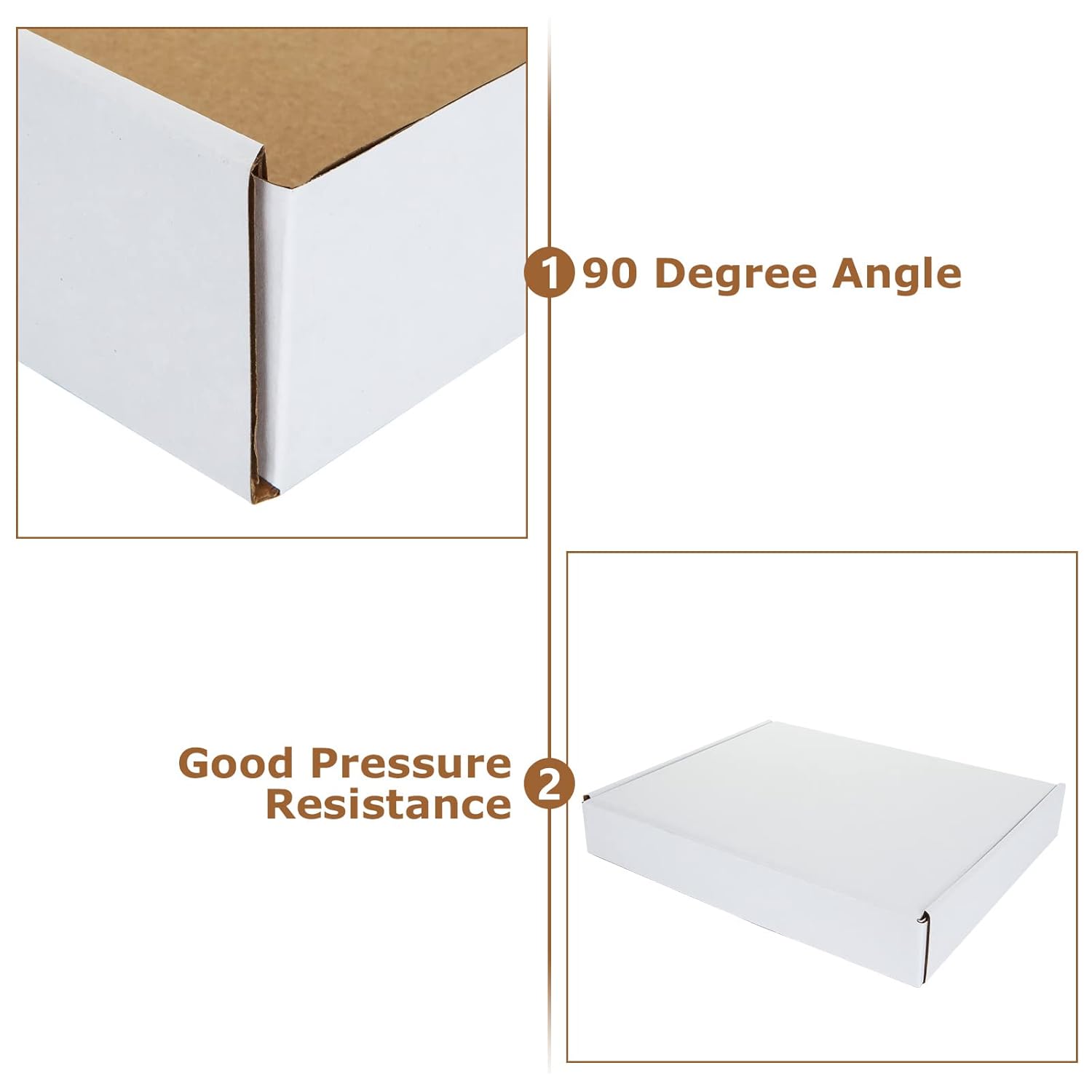 ASelected 30 Pack Shipping Boxes, Corrugated Cardboard Mailing Box, 330x250x50mm Gift Boxes for Packaging, for Posting Mailing Small Business, White-4