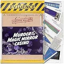 Cryptic Killers Unsolved murder mystery game - Cold Case Files Investigation Detective Evidence & Crime File - individuals, date nights & party games- Murder at the Magic Mirror Casino