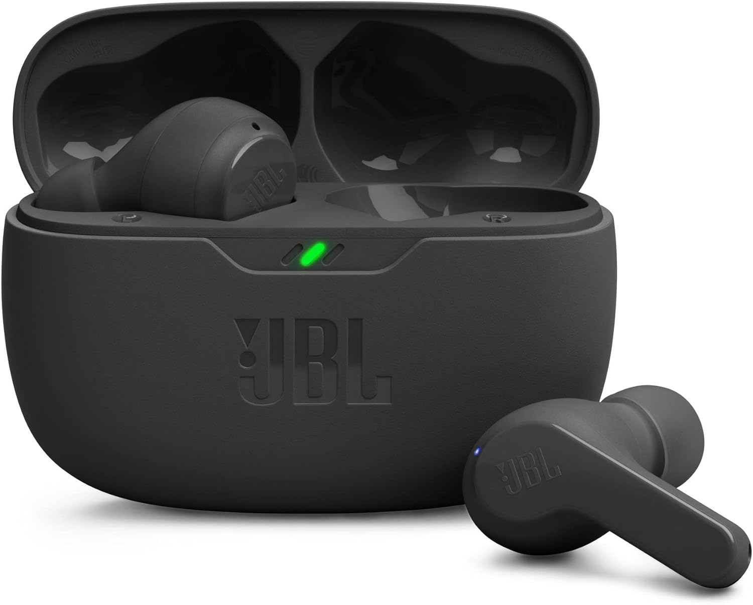 JBL Wave Beam In-Ear Wireless Earbuds with IP54 and IPX2 Waterproofing, Hands-Free Calling and 32-Hour Battery Life, Black-0