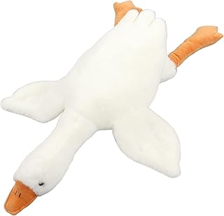 Great Stuffed White Duck, Giant Animal Goose Plush Huge Cute Doll Toy with Long Neck Soft Big Fluffy Swan Sleeping Gifts Birthday Favor for Kids Home Babies Toddlers 90CM