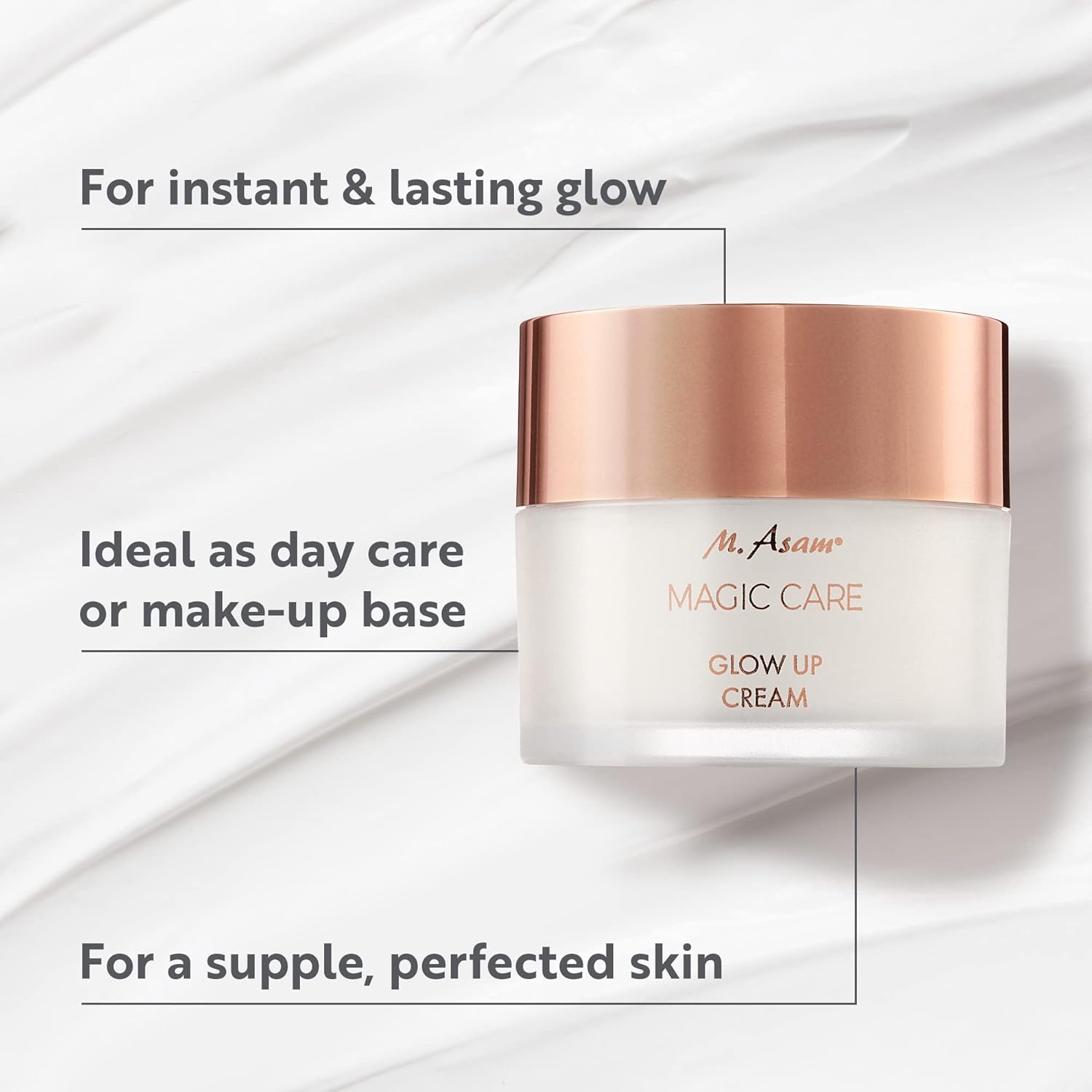 M. Asam MAGIC CARE Glow Up Cream (1.69 Fl Oz) - Light facial cream with immediate & long-term glow effect, skincare for fresh and youthful complexion, ideal as day care & as make-up base.-1