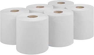 ASPECT Kitchen Rolls Centrefeed 2 Ply Embossed Pattern Paper Towels Strong and Absorbent Tissue Paper | UK Supplier Wipe Away Perfect for Commercial & Kitchen Use (White, 6 Count (Pack of 1))