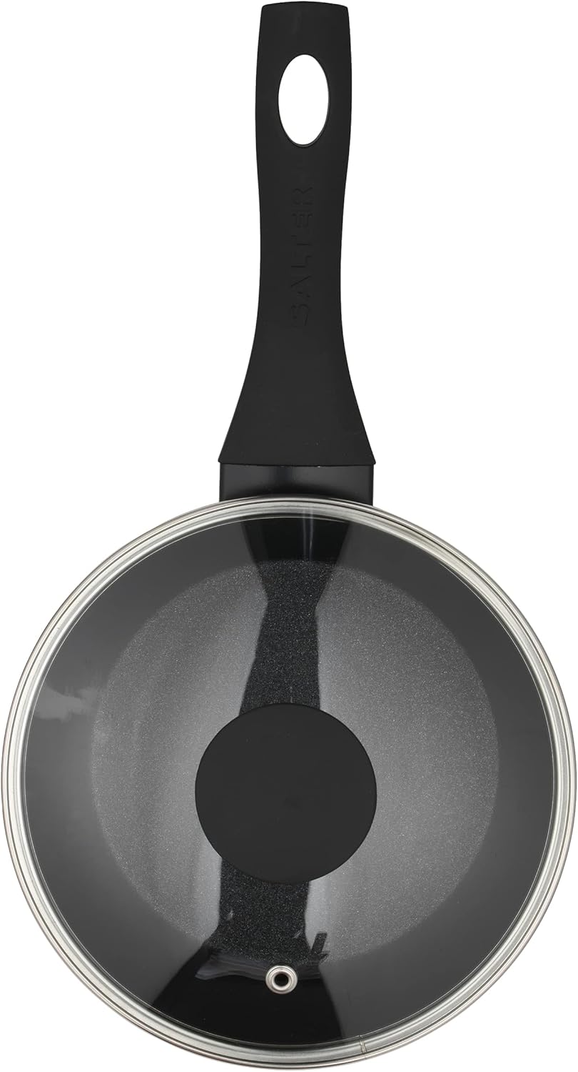 Salter BW09323 Megastone Noir 18cm Forged Aluminium Saucepan, Non-Stick, Suitable for All Hob Types Including Induction, Dishwasher & Metal Utensil Safe, PFOA Free, (BW09323SA)-3