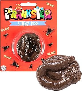 Fake Poop Prank, 1 Pack, Sticky and Stretchy Realistic looking Turd, Perfect for Practical Jokes that are sure to Shock the Whole Family! Novelty Gag Toy Soft Rubber Poo (1 Pack)