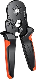 Ferrule Crimping Tool, Preciva Wire Crimper Plier, 0.25-6mm²/AWG23-10 Self Adjustable Ratchet Bootlace Ferrule Wire Crimping Plier, Hand Hexagonal Crimper Plier Wire Terminal Crimping Tool